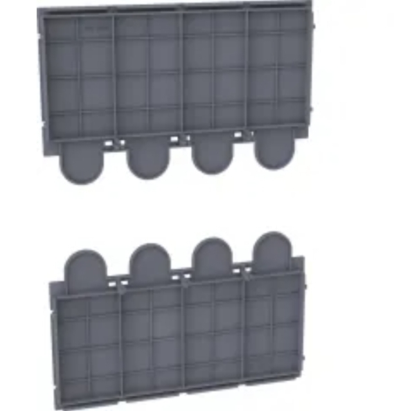 Hager - hyw051h - plaque isol. Droite p630 4p