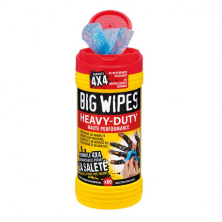 Boîte de 80 lingettes haute performance big wipes seigneurie gauthier