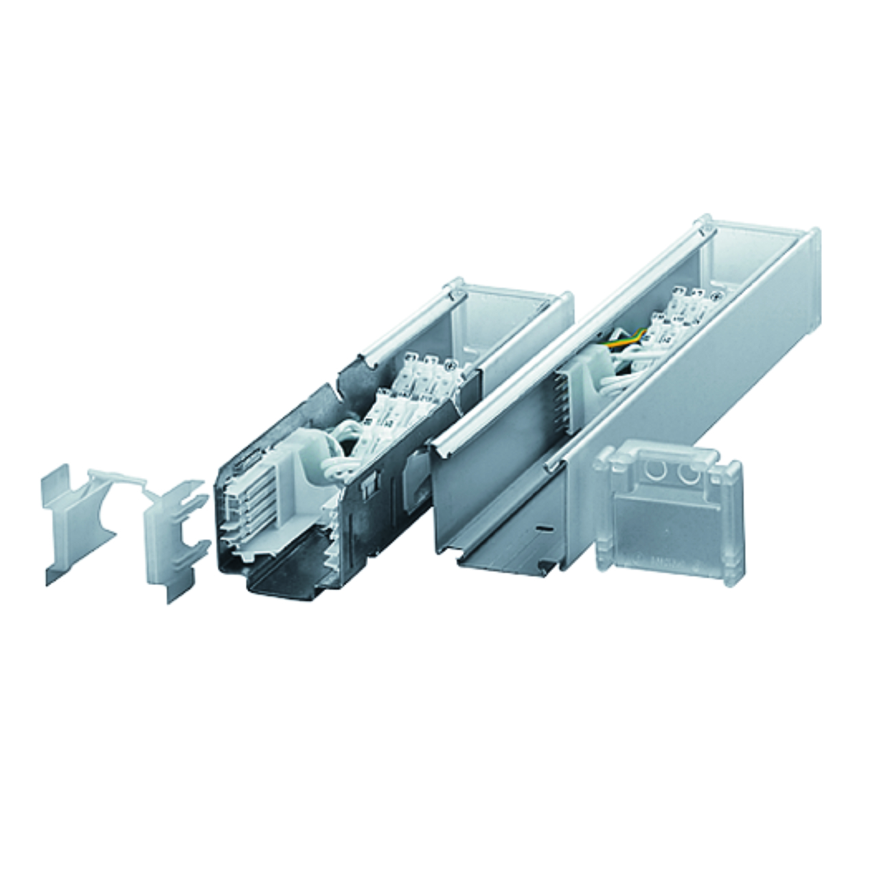 Rail porteur, alimentation électrique blanche, tecton te wh