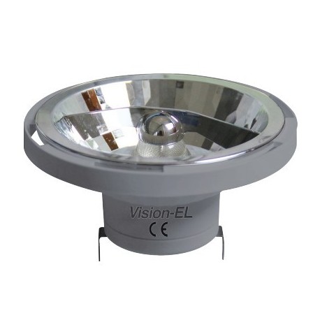 Ampoule led qr grise - g53 - ar111 - 15w - 4000k - 990lm - rond - blanc neutre - non dimmable