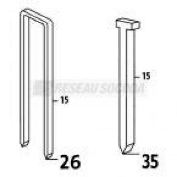 Clou boite 1000 pièces, long 30 mm agi robur agi355057