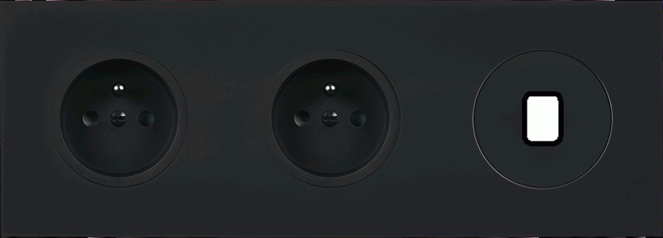 Façade désir satin noir soft touch triple horizontale pc pc 1 mediales atouts de la gamme :