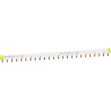 Acti 9 - peigne de raccordement - 1p+n - 12 voies 1p+n - ie 100a 40°c - ue 415 v ca - 24 modules de 