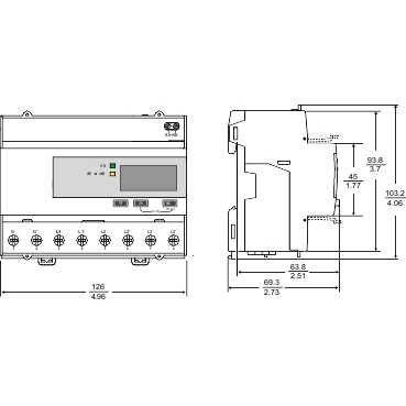 Acti9 iem - compteur d'énergie tri - 63a - multi-tarif - lon - mid
