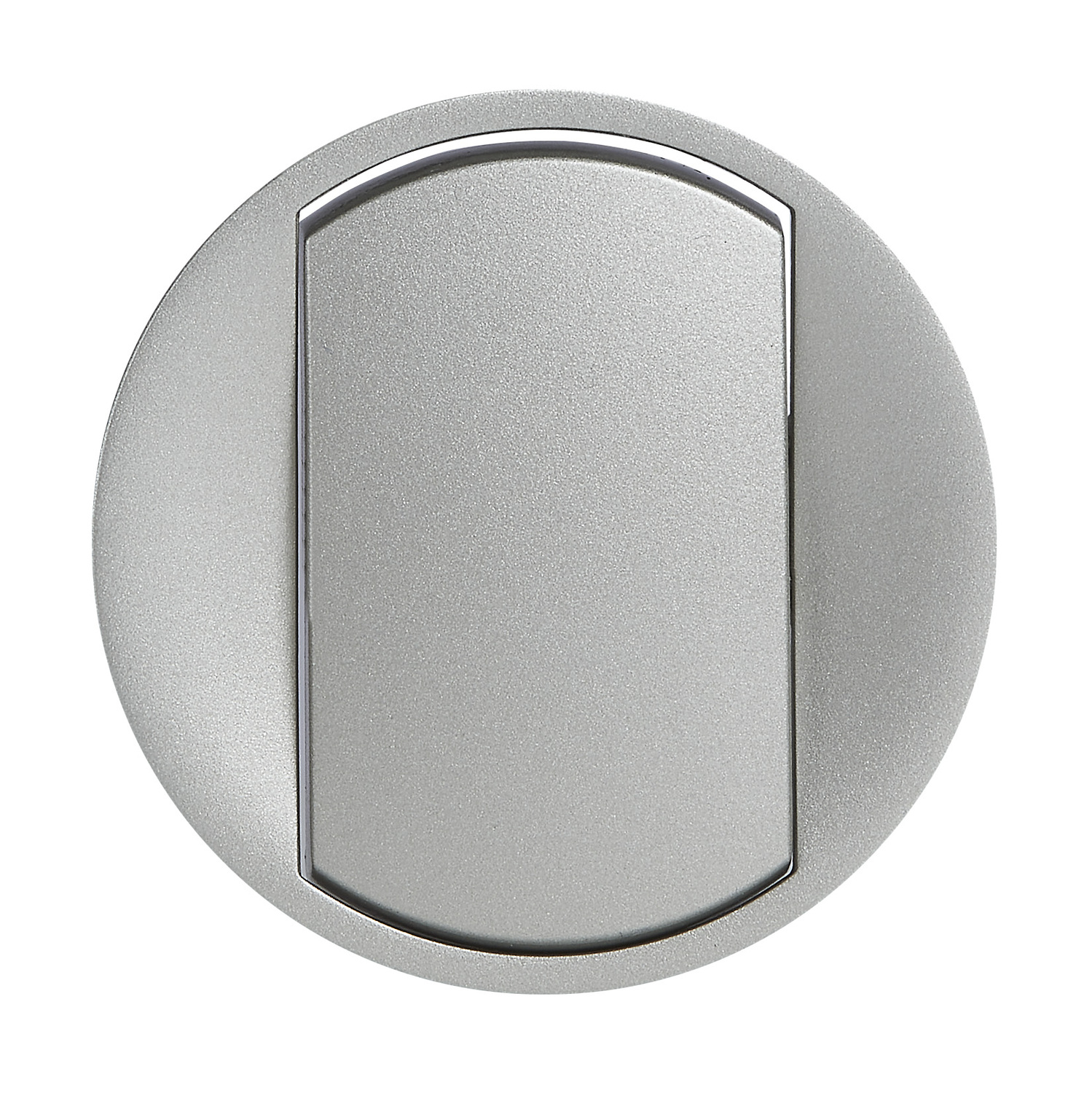 Celiane titane enjoliveur large interrupteur simple