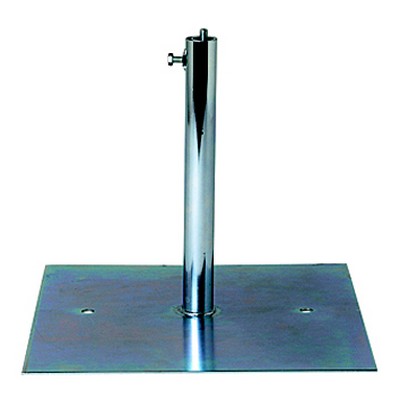 Pied support terrasse pte grande platine 300x300mm - supportage des réseaux circulaires en terasse -