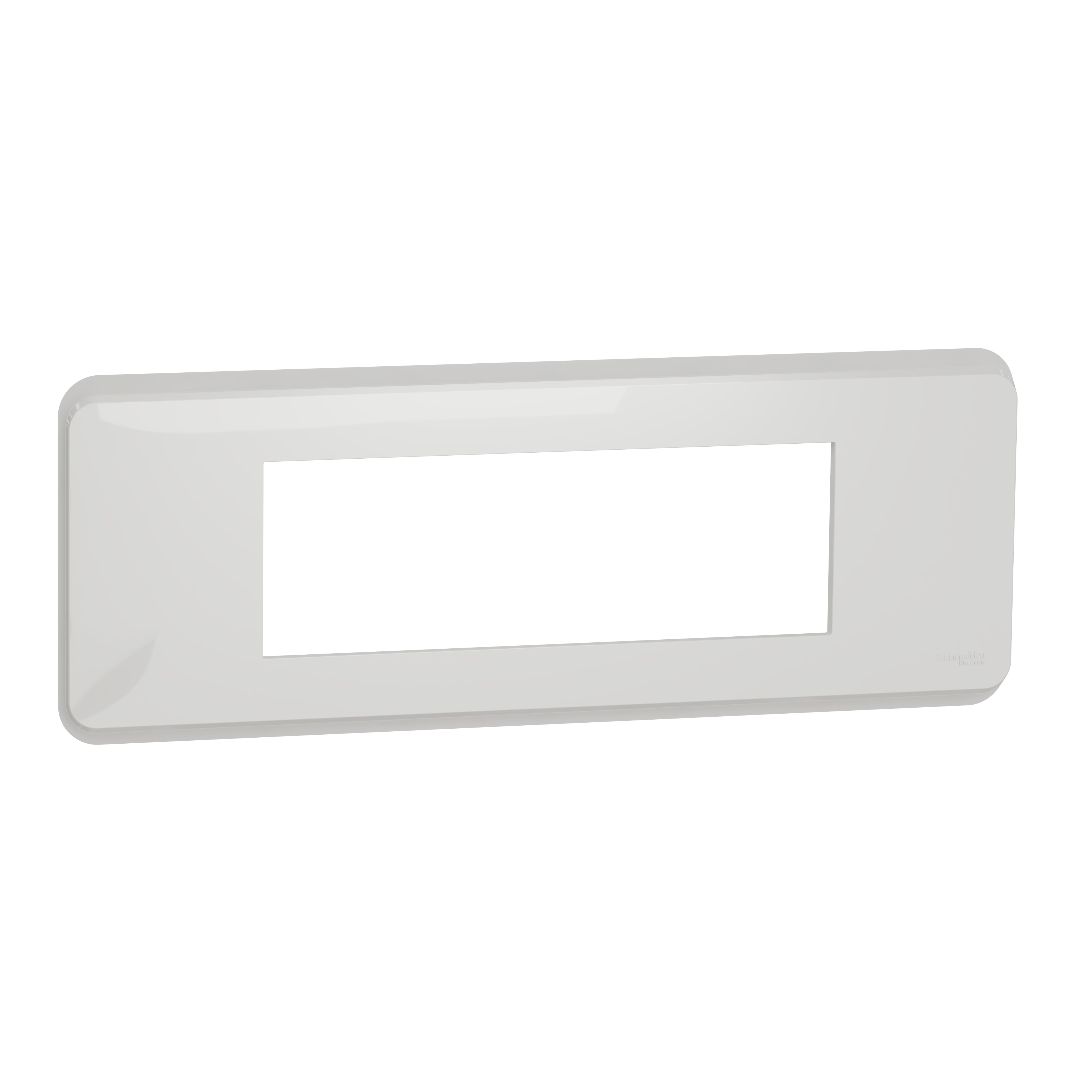 Unica pro - plaque de finition - blanc - 6 modules