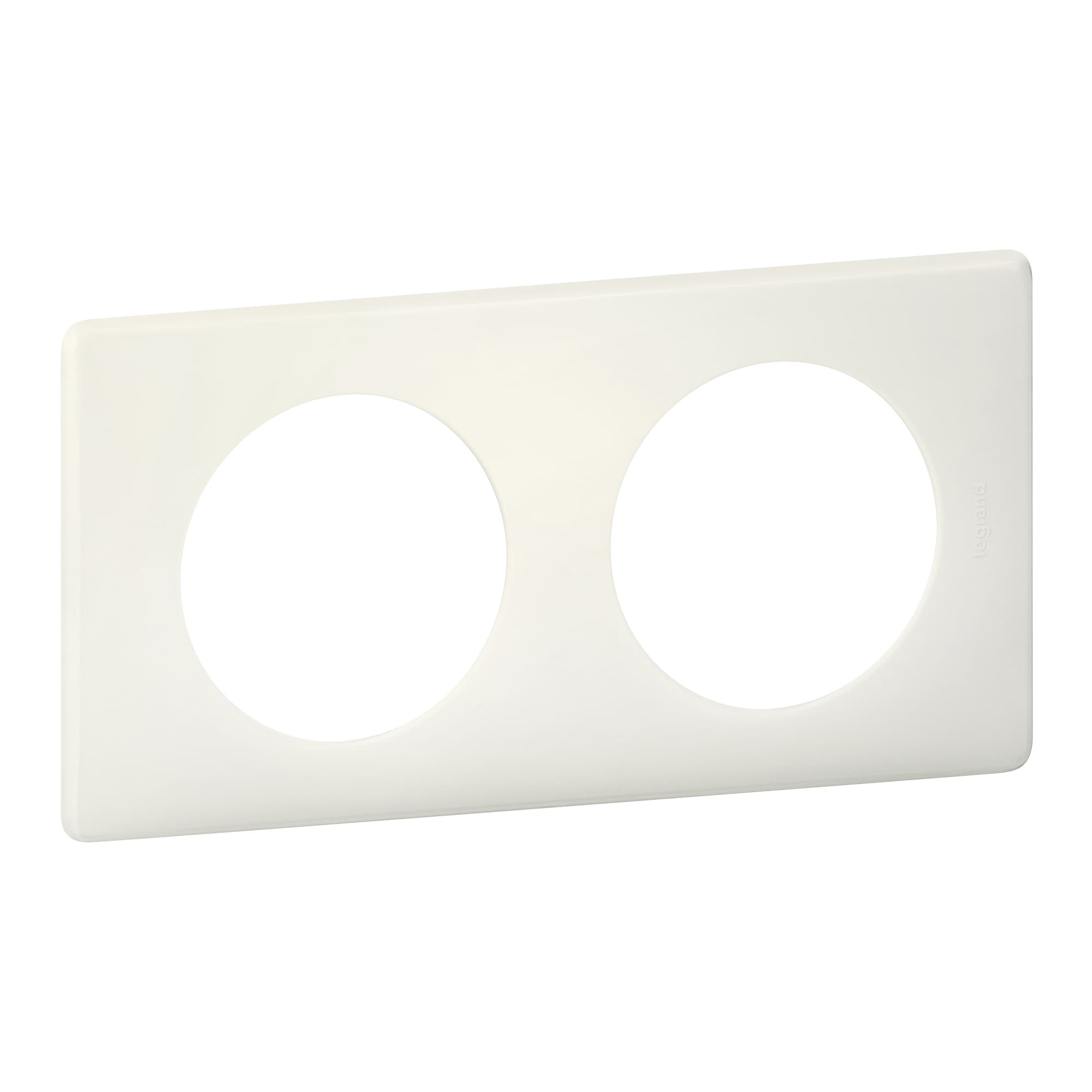 Plaque céliane poudré 2 postes - finition craie