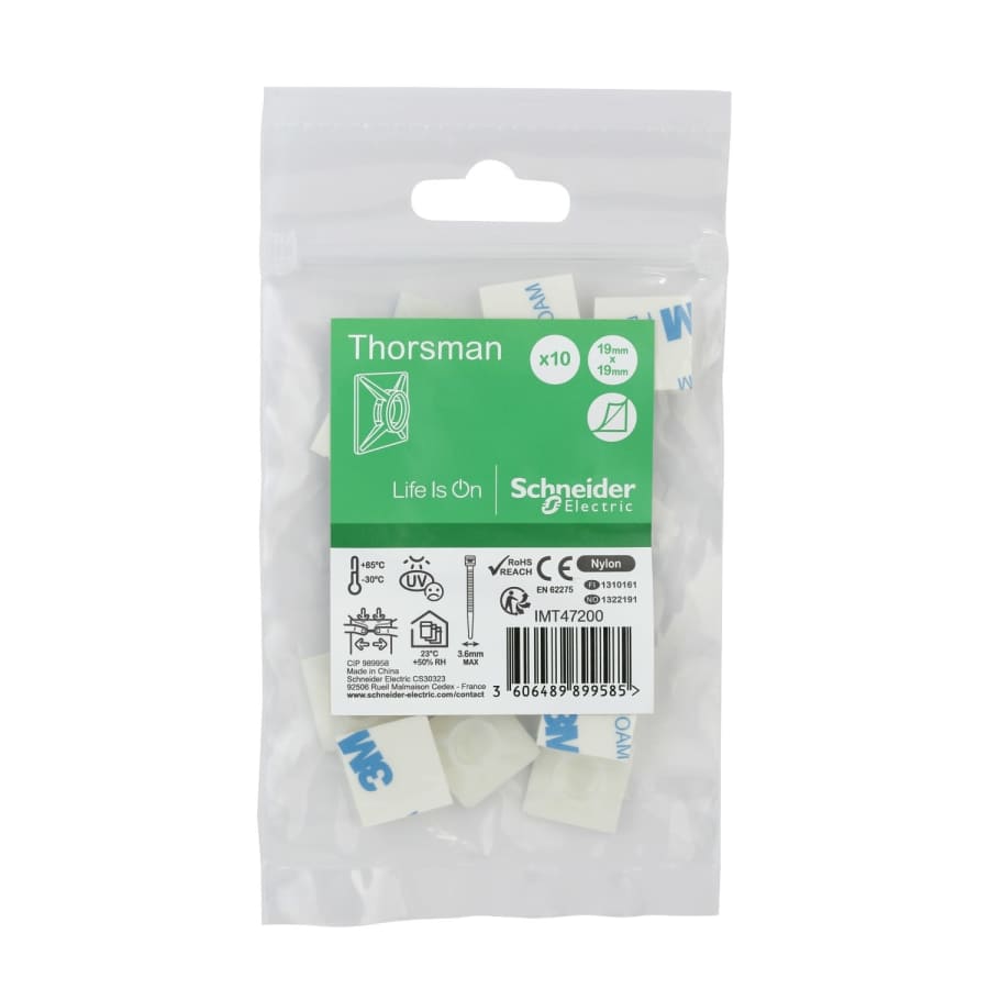 Thorsman - embase adhesive - 3,6mm - incolore