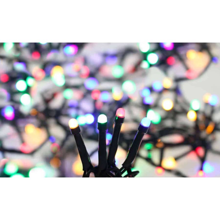 Flickerlightbrillant led opaque 31v l:5m 64 super brillante led multi cable vert