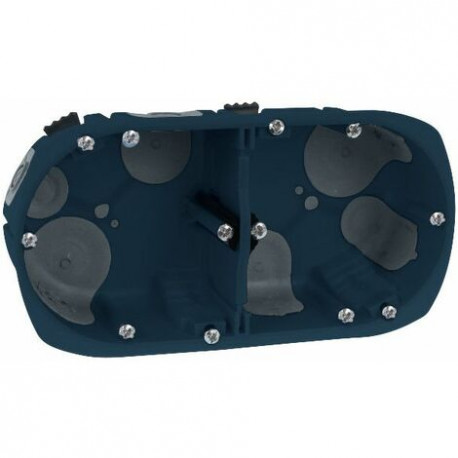 Boite d'encastrement air'métic eur'ohm - multi-matériaux - 2 postes - ø 67/68mm - p.40Mm