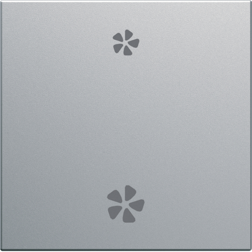 Enjoliveur pour vmc de la gamme gallery, deux modules, couleur titane