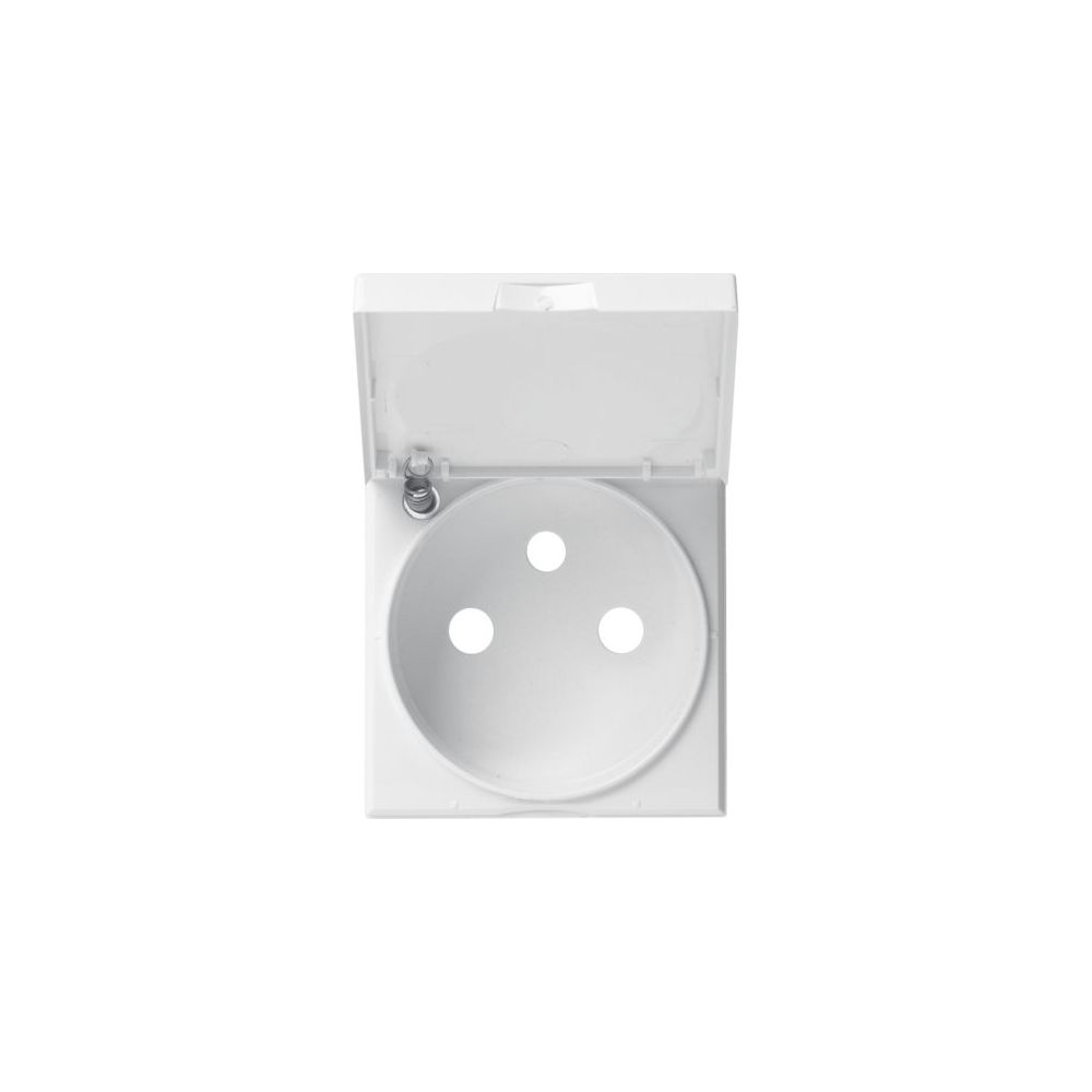 Enjoliveur prise de courant 2p+t gallery avec couvercle pure