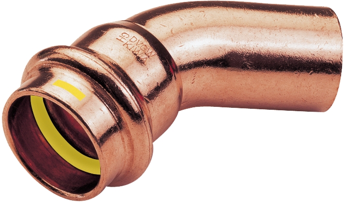 Coude 45° mf cu gaz a sertir22