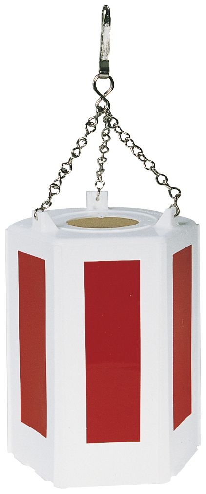 Fardier sans feu 510101 hexagonal blanc faces rouges