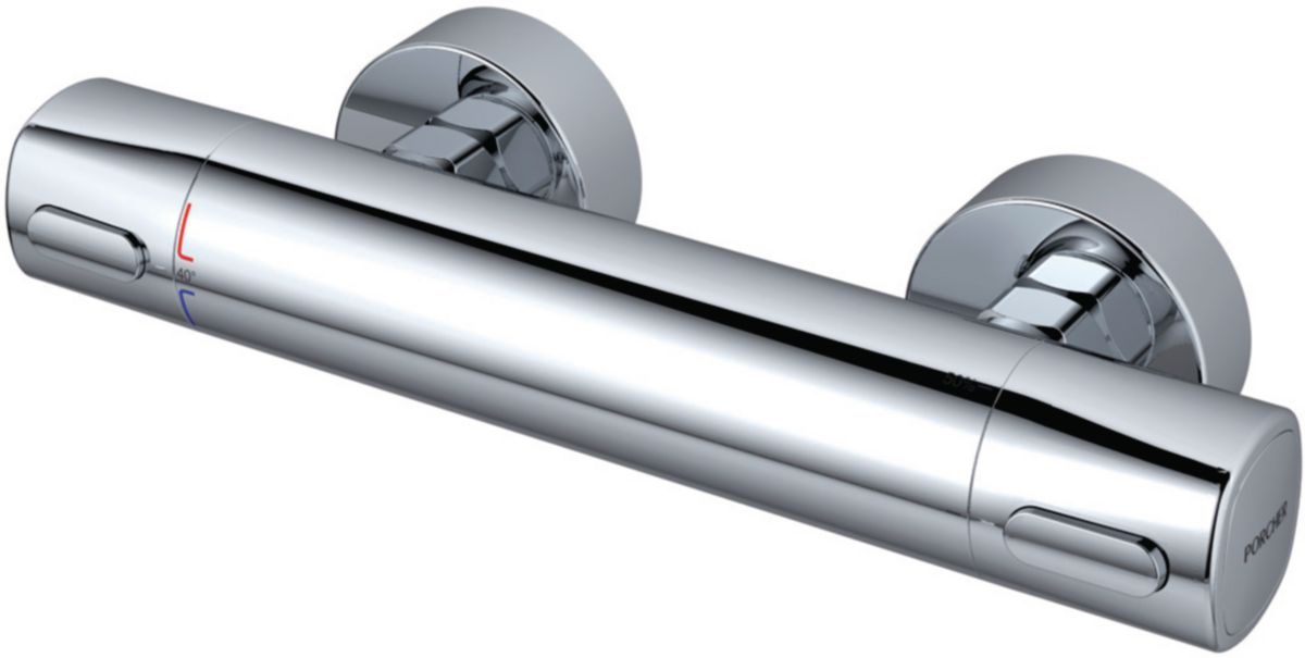 Mitigeur de douche thermostatique precitherm 3 plus chromé réf. D0356aa