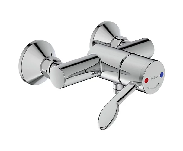 Mitigeur thermostatique séquentiel de douche okyris pro clinic - sans clapet anti-retour - raccords 