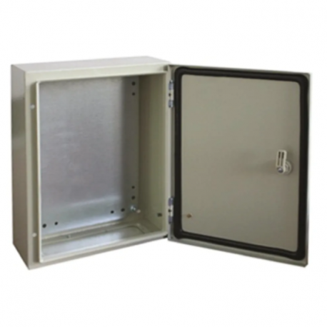 Coffret mural étanche rs pro - porte pleine - 300 x 400 x 200mm - acier - gris