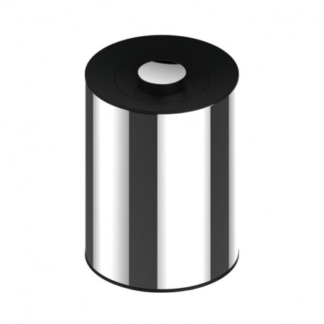 Poubelle keuco - 5l - acier inox poli - gris foncé