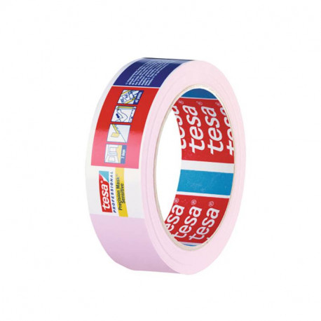 Ruban de masquage rs pro - papier extra-fin - 19mm x 50m - rose