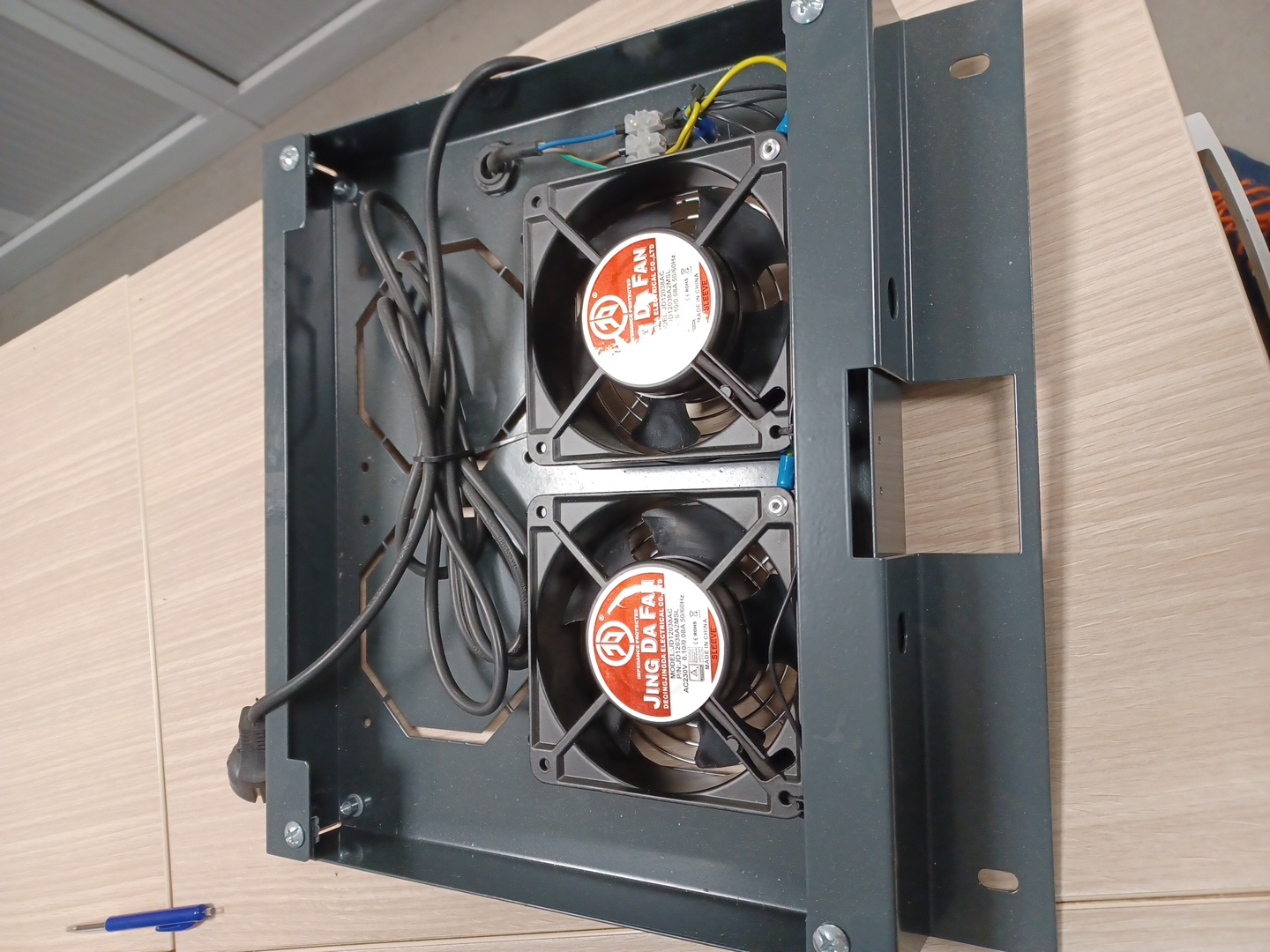 Acb2v bloc de 2 ventilateurs pour baie de brassage 19