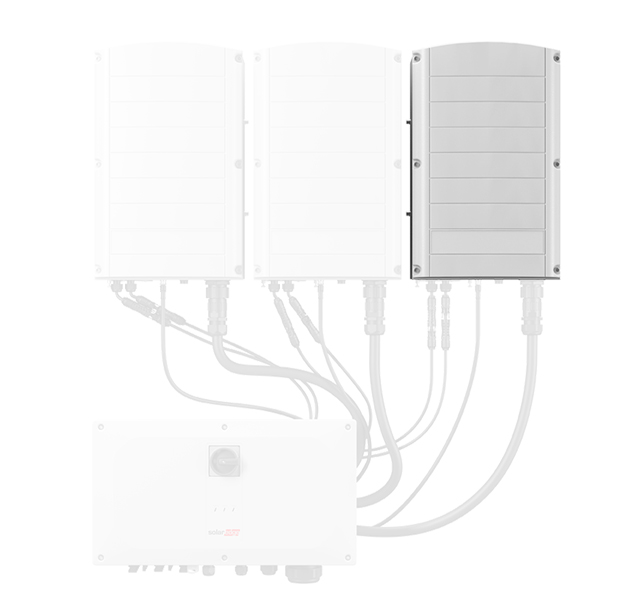 Solar edge - onduleur triphasé se 90k - dc switch & mc4 - gar 12 ans (nécessite 3 x unités secondair