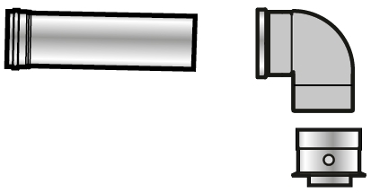 Kit de raccordement 3cep dy921 80/125