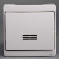 Mureva - bouton-poussoir lumineux - blanc - composable en saillie - ik07 ip55