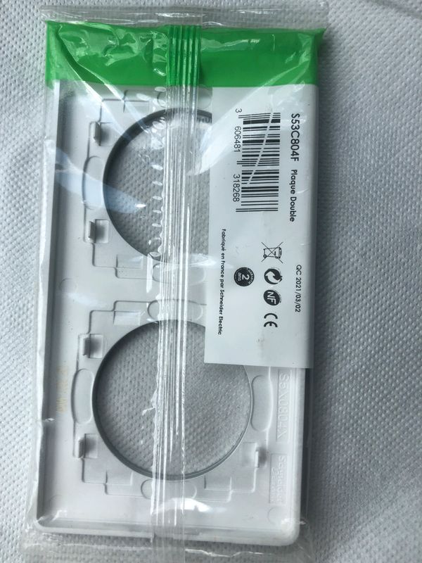 Odace touch plaque double formica s53c804f